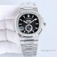 TW Factory V2 Patek Philippe Moon Nautilus 324 Copy Watch Greyish Black Dial &Rubber Strap (2)_th.jpg